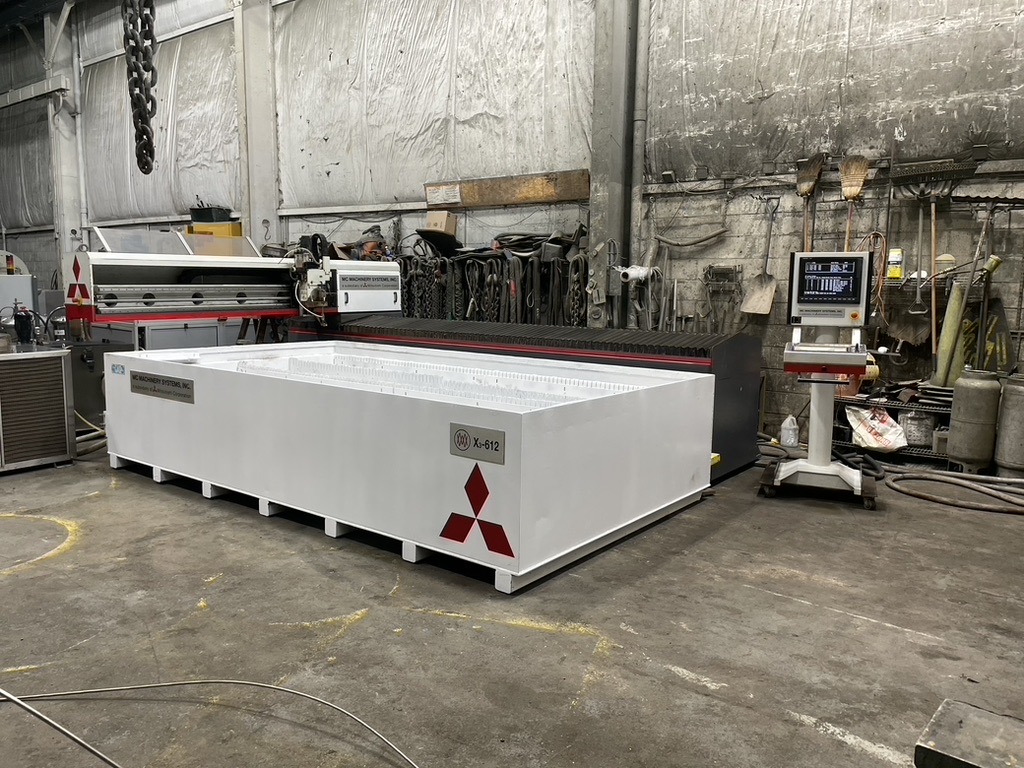 6' X 12' 2012 Mitsubishi X3612 Waterjet Cutting System  